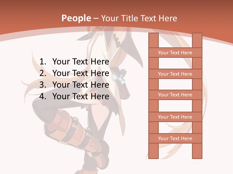 A Woman With Long Blonde Hair Is Holding A Sword PowerPoint Template