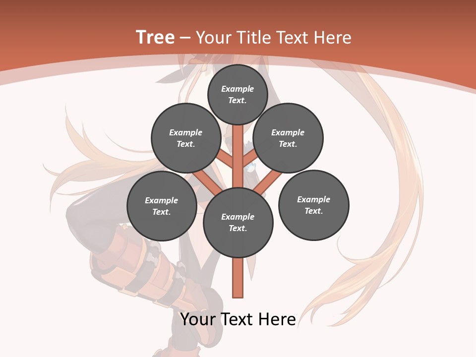 A Woman With Long Blonde Hair Is Holding A Sword PowerPoint Template