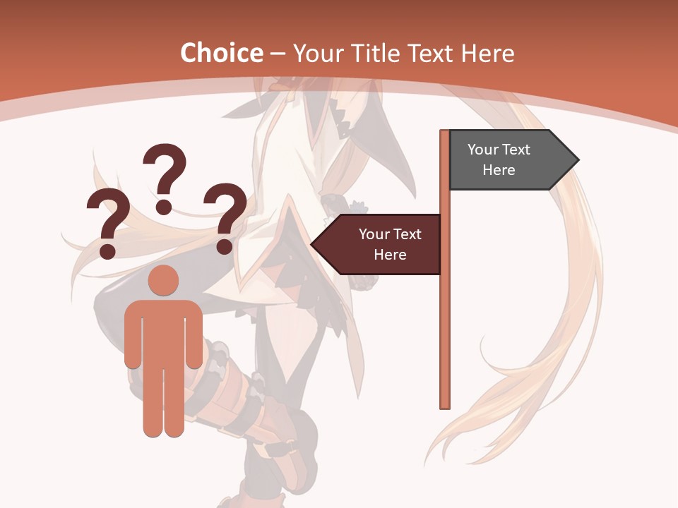 A Woman With Long Blonde Hair Is Holding A Sword PowerPoint Template