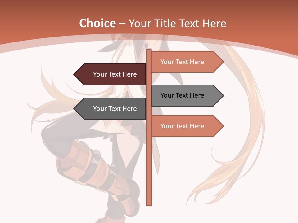 A Woman With Long Blonde Hair Is Holding A Sword PowerPoint Template