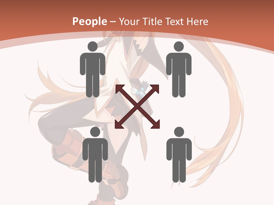 A Woman With Long Blonde Hair Is Holding A Sword PowerPoint Template