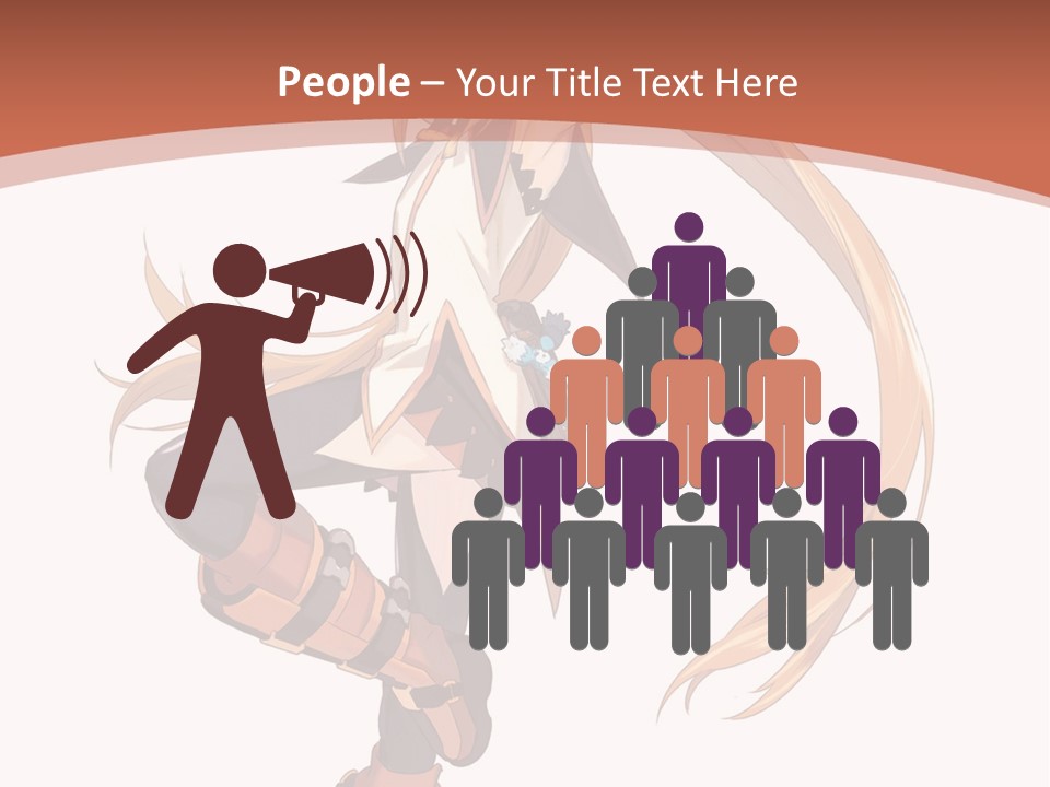 A Woman With Long Blonde Hair Is Holding A Sword PowerPoint Template