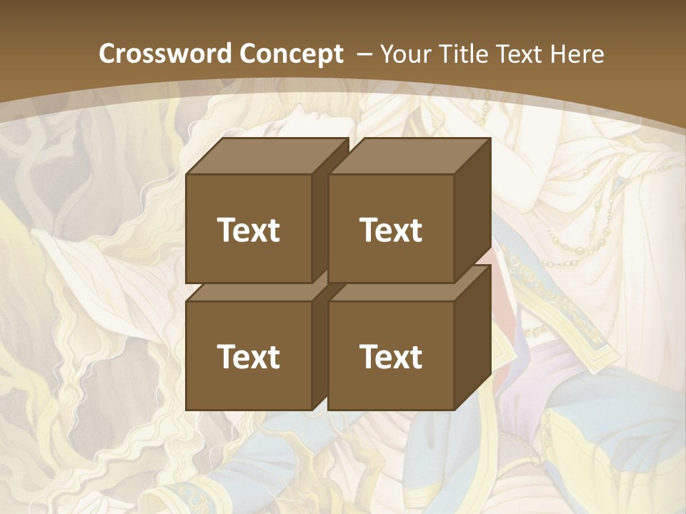 A Picture Of A Woman With Blonde Hair PowerPoint Template