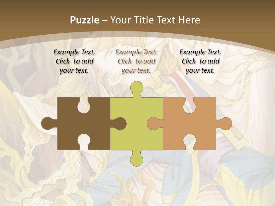 A Picture Of A Woman With Blonde Hair PowerPoint Template