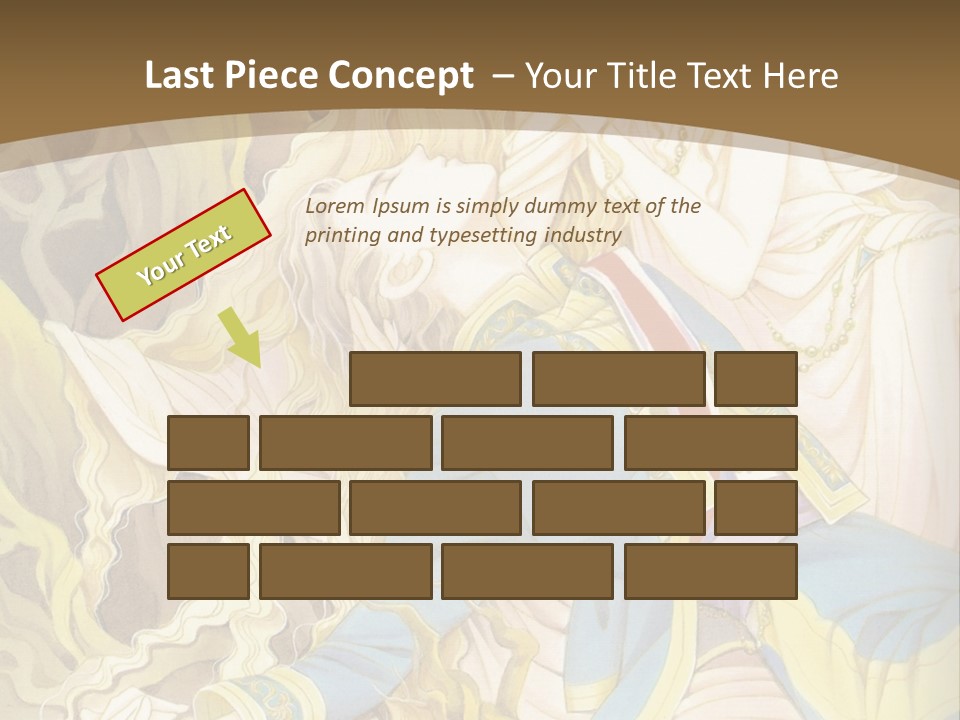 A Picture Of A Woman With Blonde Hair PowerPoint Template