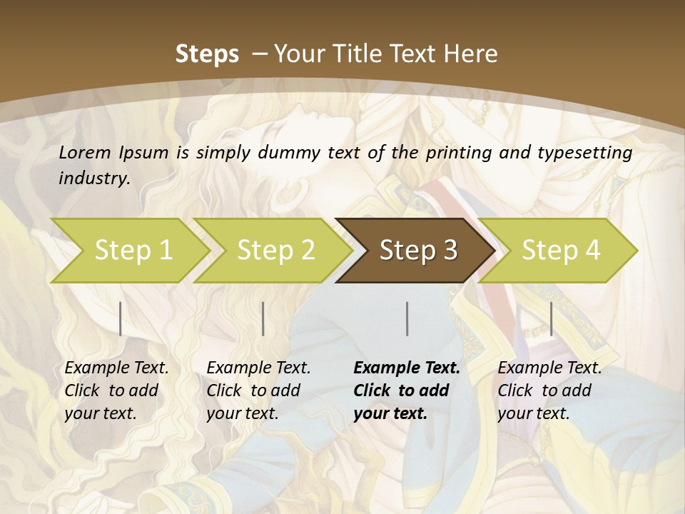 A Picture Of A Woman With Blonde Hair PowerPoint Template