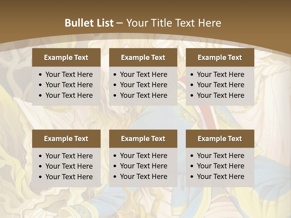 A Picture Of A Woman With Blonde Hair PowerPoint Template