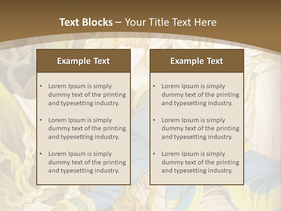 A Picture Of A Woman With Blonde Hair PowerPoint Template