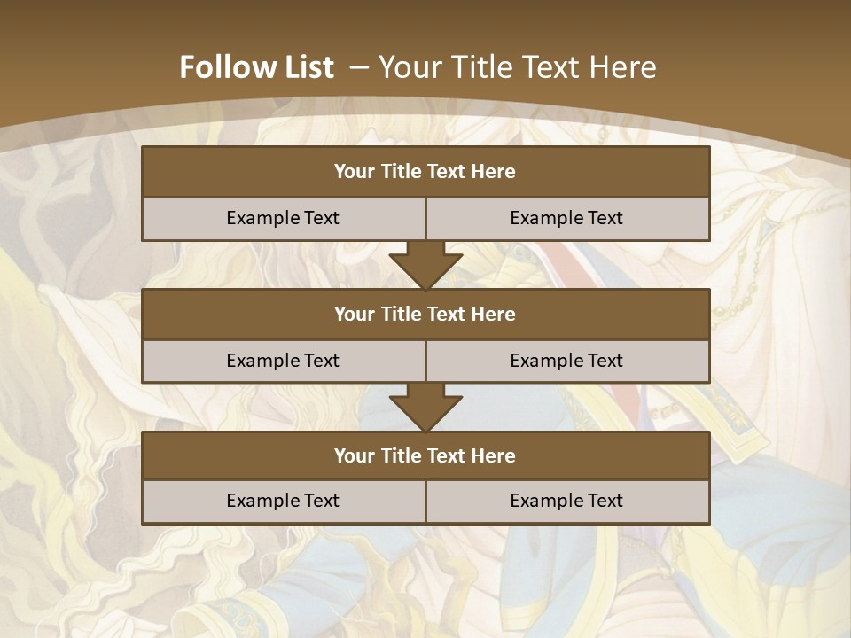 A Picture Of A Woman With Blonde Hair PowerPoint Template