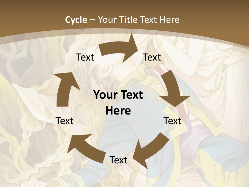 A Picture Of A Woman With Blonde Hair PowerPoint Template