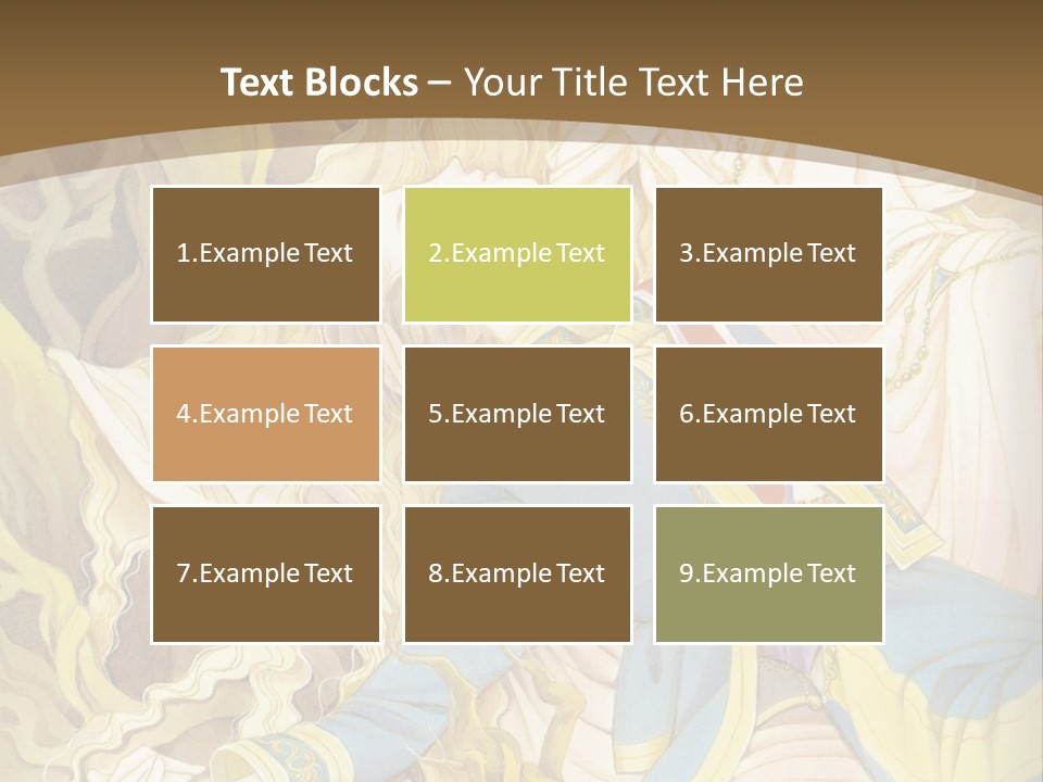 A Picture Of A Woman With Blonde Hair PowerPoint Template