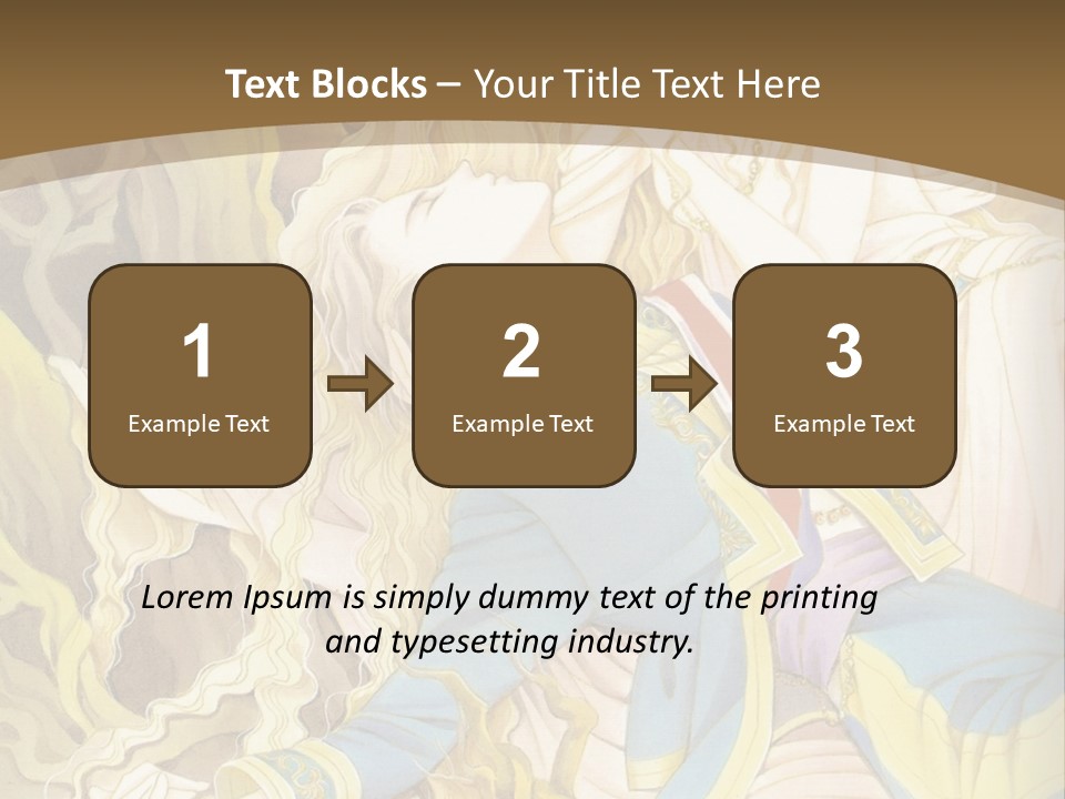 A Picture Of A Woman With Blonde Hair PowerPoint Template