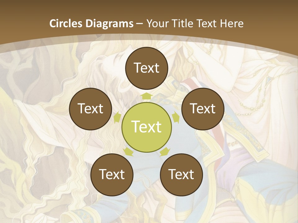 A Picture Of A Woman With Blonde Hair PowerPoint Template