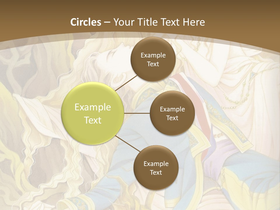 A Picture Of A Woman With Blonde Hair PowerPoint Template