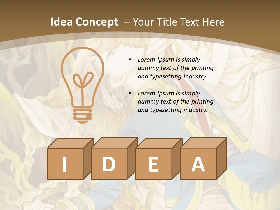 A Picture Of A Woman With Blonde Hair PowerPoint Template