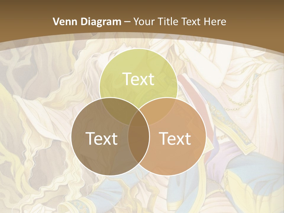 A Picture Of A Woman With Blonde Hair PowerPoint Template