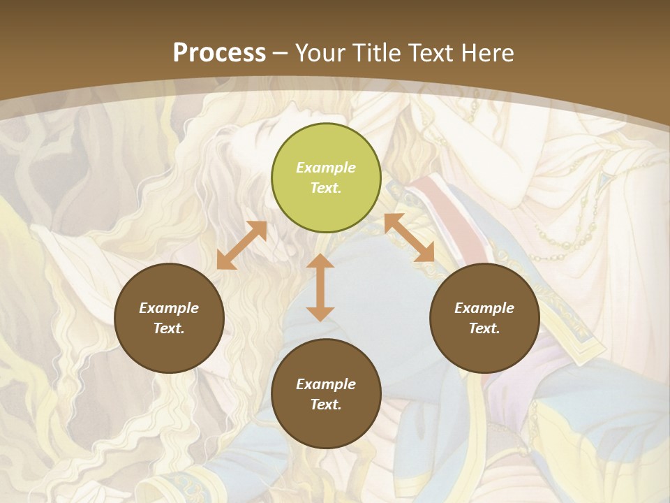 A Picture Of A Woman With Blonde Hair PowerPoint Template