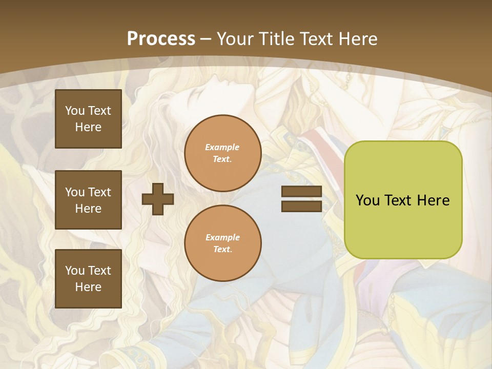 A Picture Of A Woman With Blonde Hair PowerPoint Template