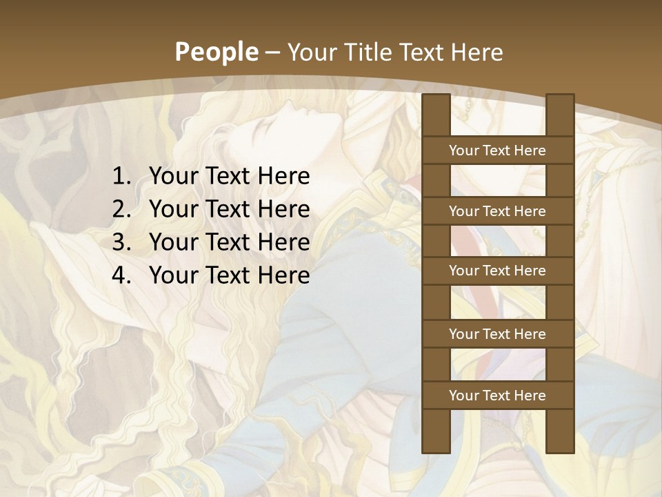 A Picture Of A Woman With Blonde Hair PowerPoint Template