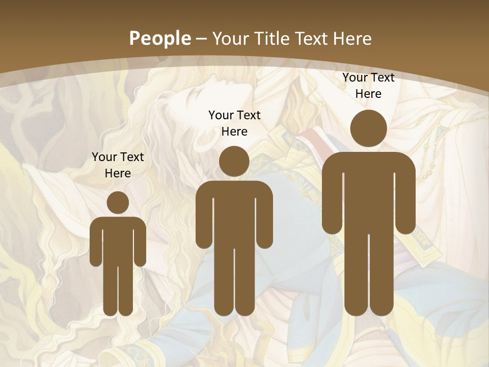 A Picture Of A Woman With Blonde Hair PowerPoint Template