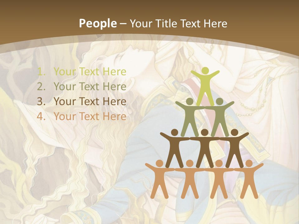 A Picture Of A Woman With Blonde Hair PowerPoint Template