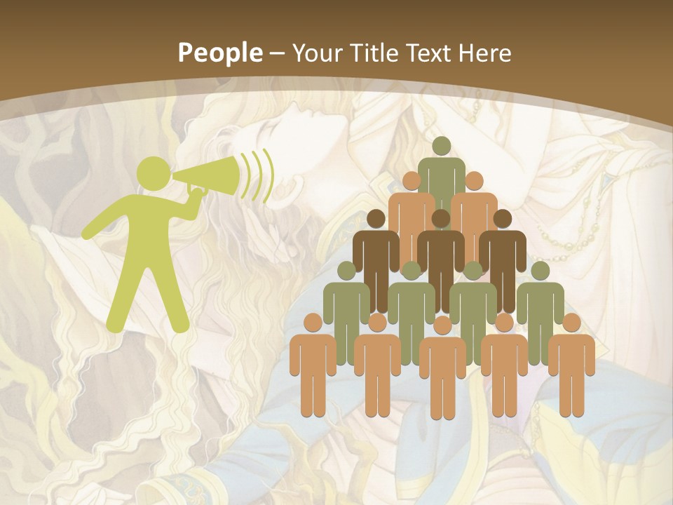 A Picture Of A Woman With Blonde Hair PowerPoint Template