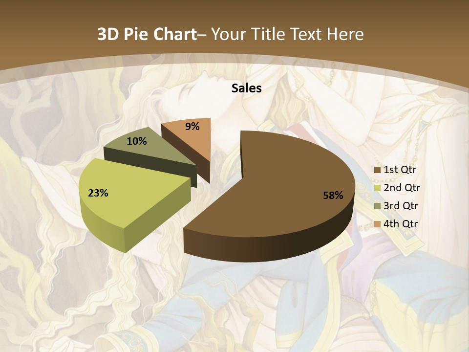 A Picture Of A Woman With Blonde Hair PowerPoint Template