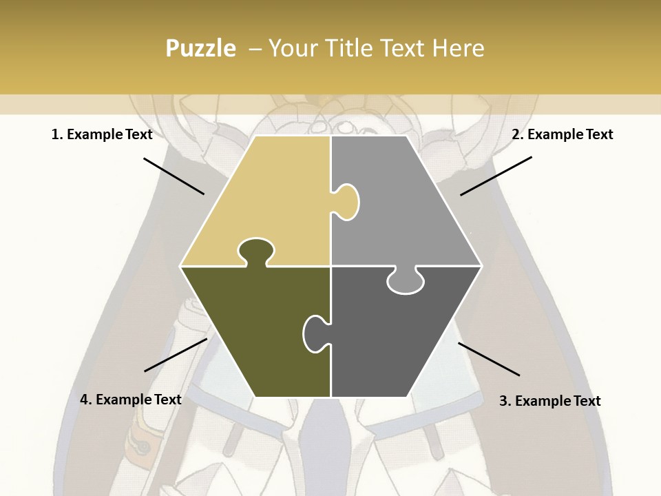 An Anime Character With Blonde Hair And Blue Eyes PowerPoint Template