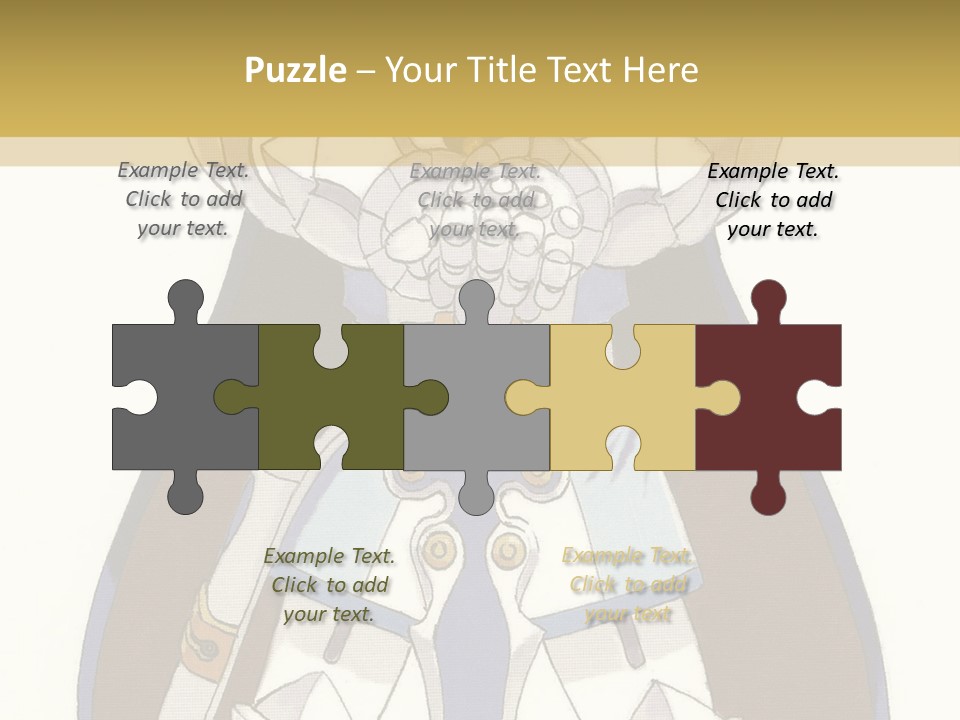 An Anime Character With Blonde Hair And Blue Eyes PowerPoint Template