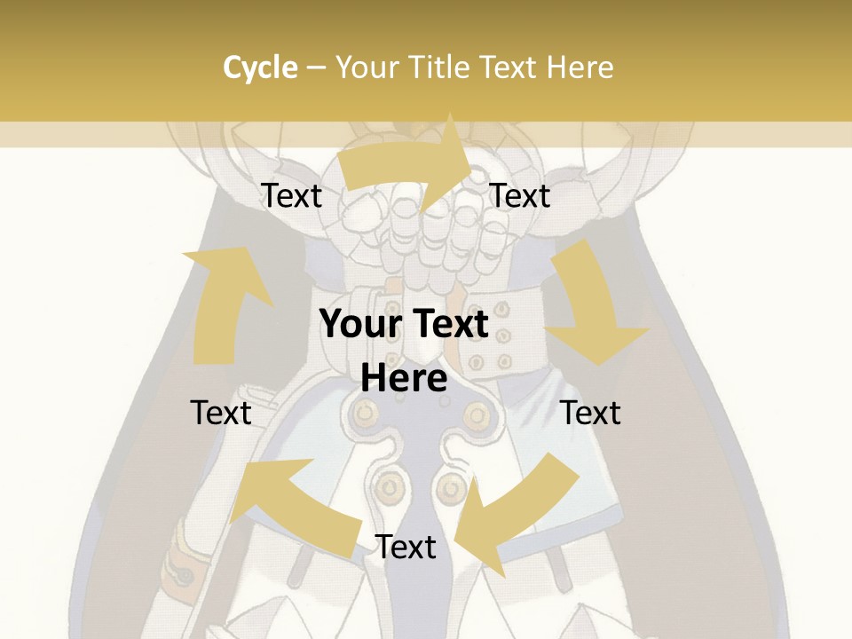 An Anime Character With Blonde Hair And Blue Eyes PowerPoint Template