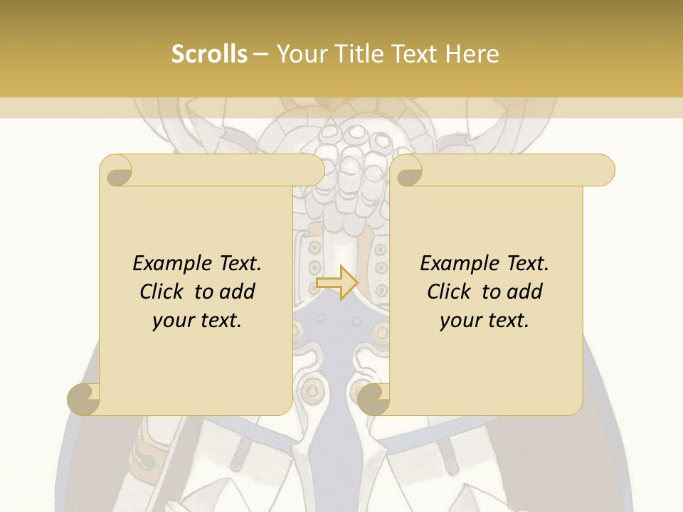 An Anime Character With Blonde Hair And Blue Eyes PowerPoint Template