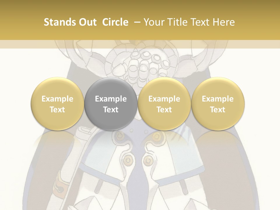 An Anime Character With Blonde Hair And Blue Eyes PowerPoint Template