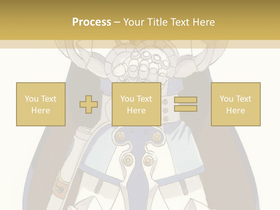 An Anime Character With Blonde Hair And Blue Eyes PowerPoint Template