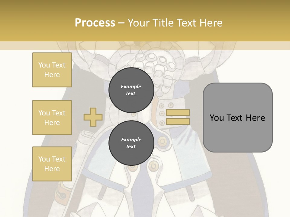 An Anime Character With Blonde Hair And Blue Eyes PowerPoint Template