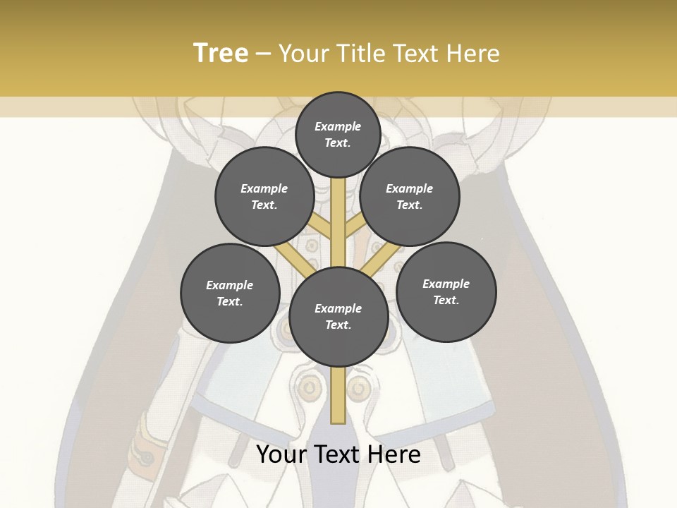 An Anime Character With Blonde Hair And Blue Eyes PowerPoint Template