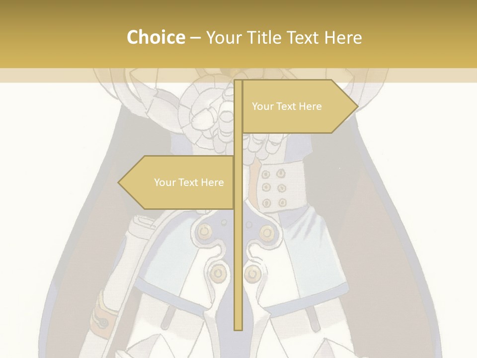 An Anime Character With Blonde Hair And Blue Eyes PowerPoint Template