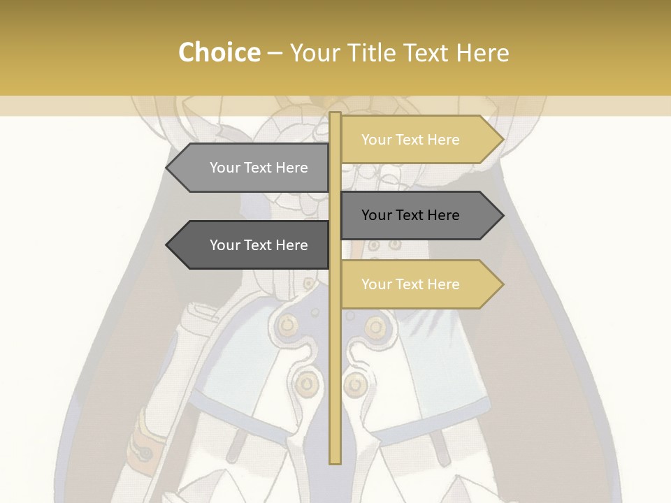 An Anime Character With Blonde Hair And Blue Eyes PowerPoint Template