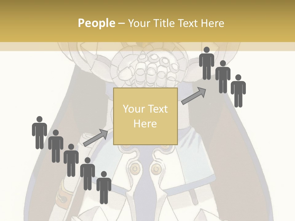 An Anime Character With Blonde Hair And Blue Eyes PowerPoint Template