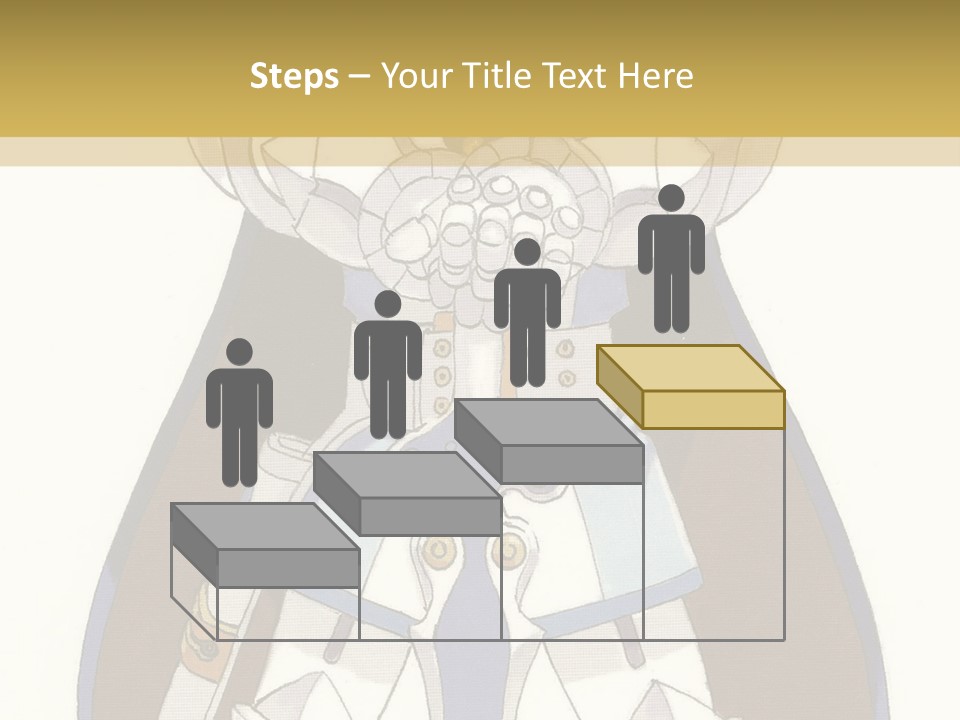 An Anime Character With Blonde Hair And Blue Eyes PowerPoint Template