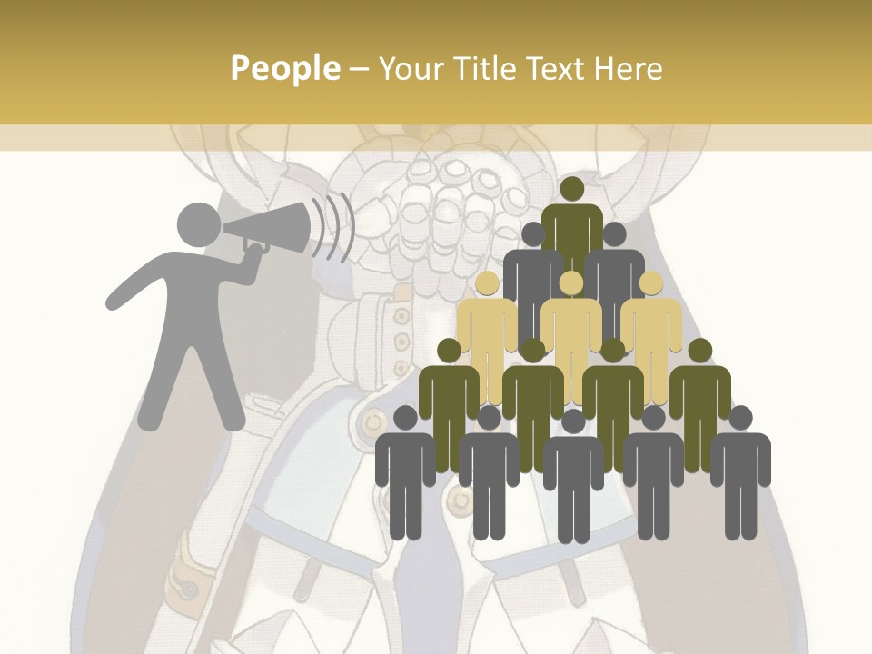 An Anime Character With Blonde Hair And Blue Eyes PowerPoint Template