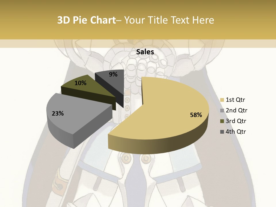 An Anime Character With Blonde Hair And Blue Eyes PowerPoint Template