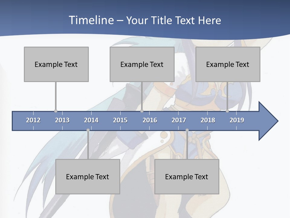 An Anime Character With A Sword In Her Hand PowerPoint Template