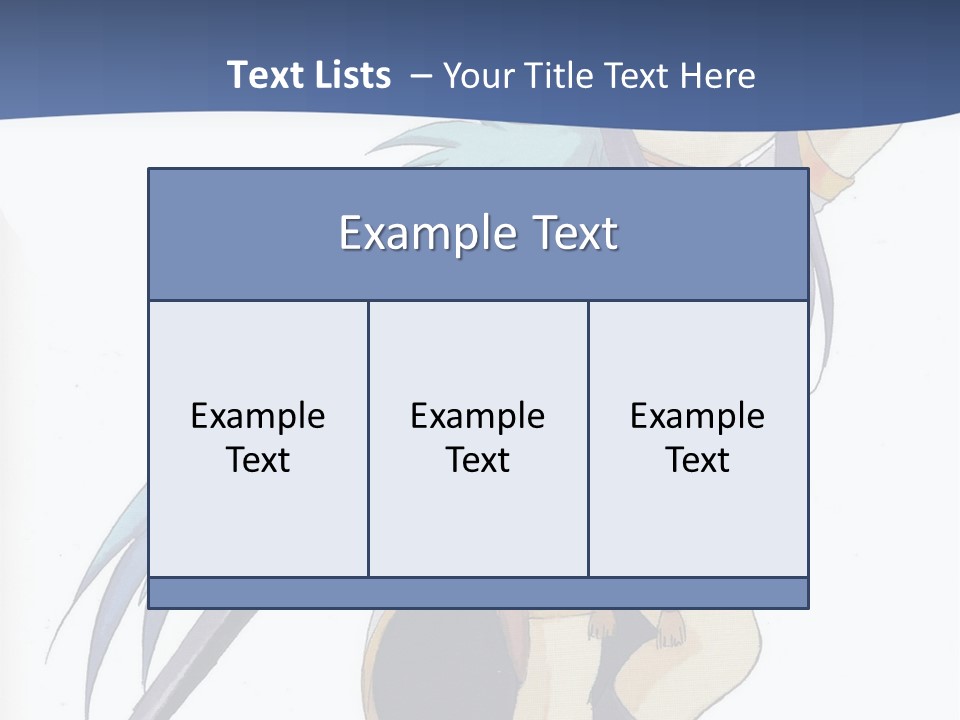 An Anime Character With A Sword In Her Hand PowerPoint Template