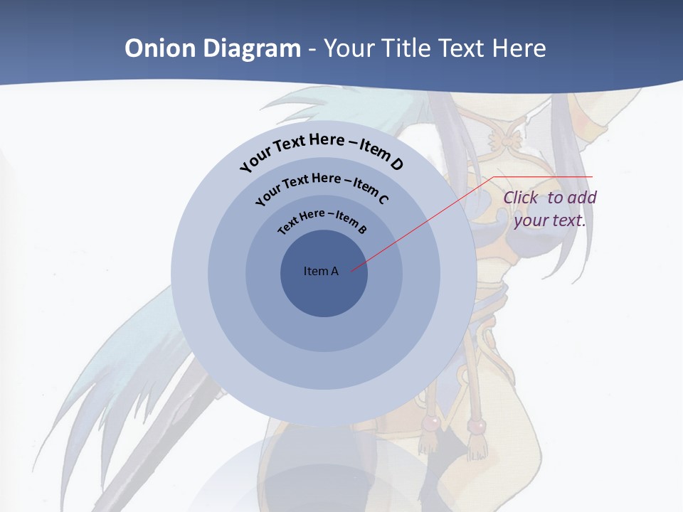 An Anime Character With A Sword In Her Hand PowerPoint Template