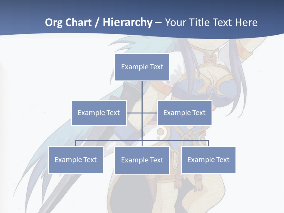 An Anime Character With A Sword In Her Hand PowerPoint Template