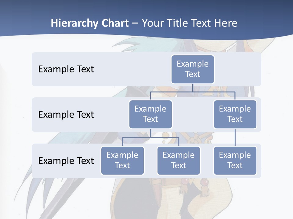 An Anime Character With A Sword In Her Hand PowerPoint Template