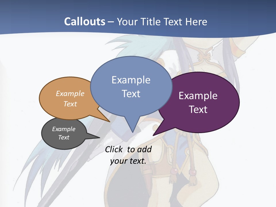 An Anime Character With A Sword In Her Hand PowerPoint Template
