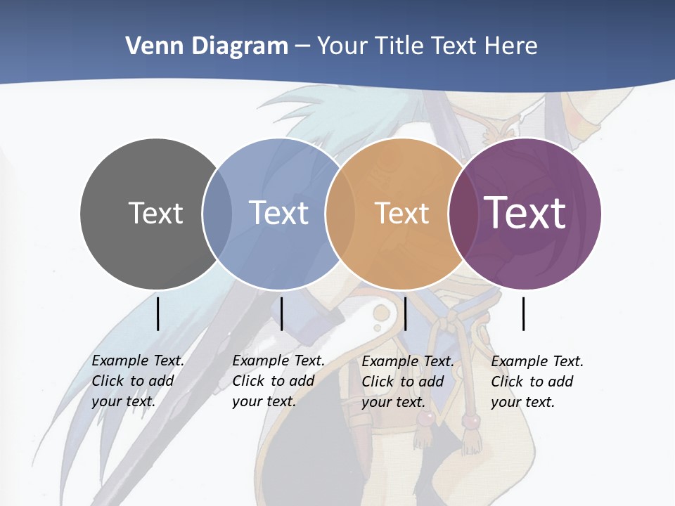 An Anime Character With A Sword In Her Hand PowerPoint Template
