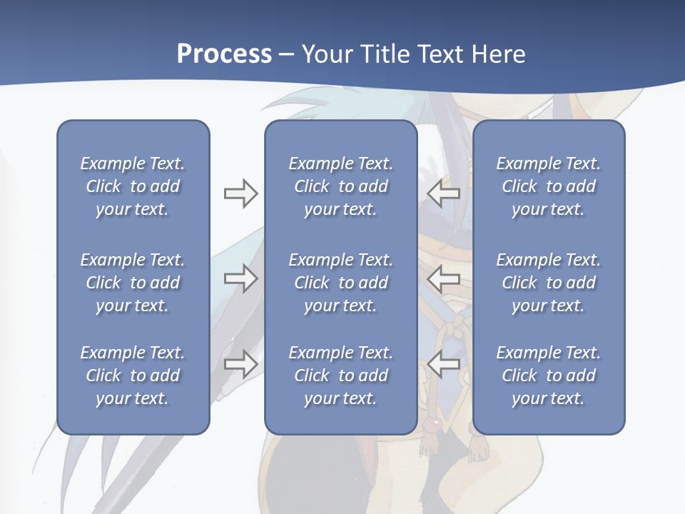 An Anime Character With A Sword In Her Hand PowerPoint Template