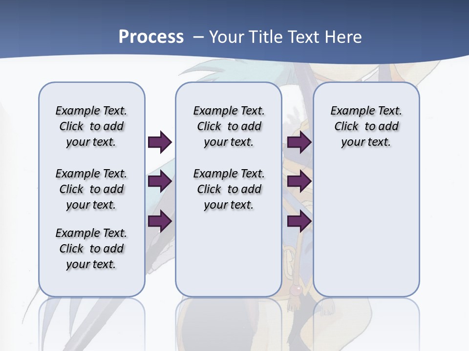 An Anime Character With A Sword In Her Hand PowerPoint Template
